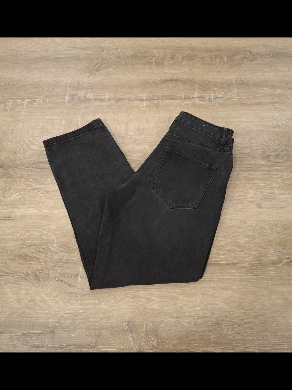 Forever 21 Distressed Straight Leg Jeans Women's Size 26 Washed Black